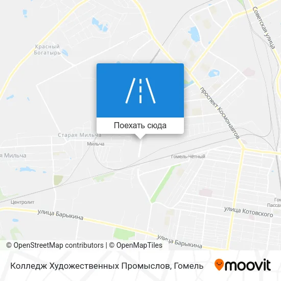 Карта Колледж Художественных Промыслов