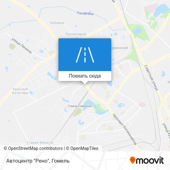 Карта Автоцентр "Рено"
