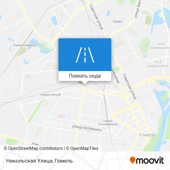 Карта Никольская Улица