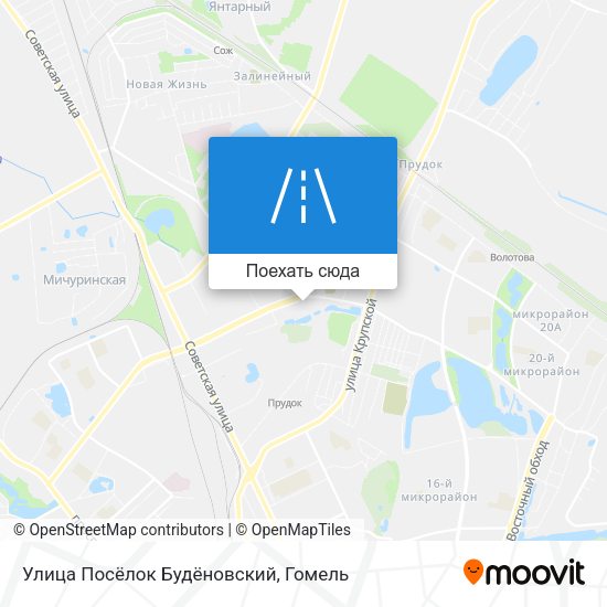 Карта Улица Посёлок Будёновский