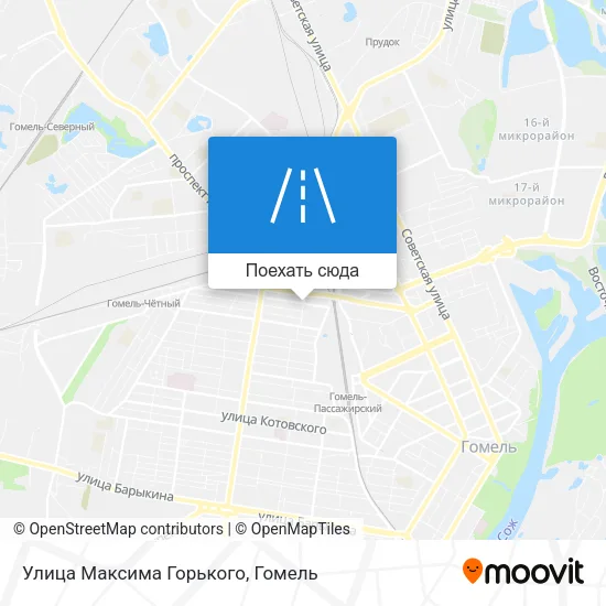 Карта Улица Максима Горького