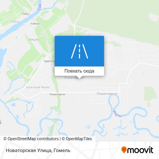 Карта Новаторская Улица