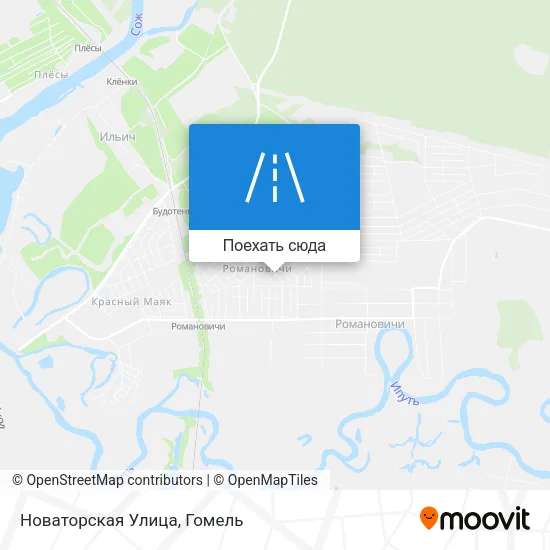 Карта Новаторская Улица