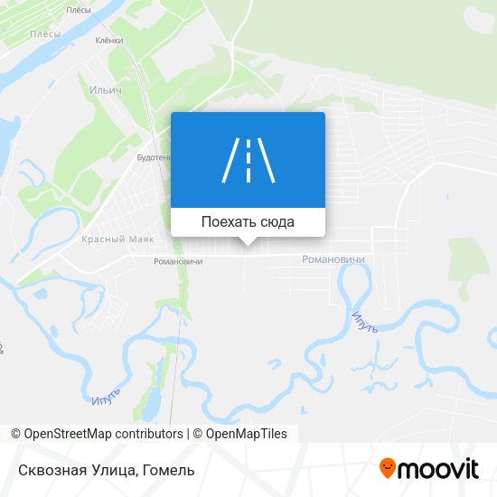 Карта Сквозная Улица