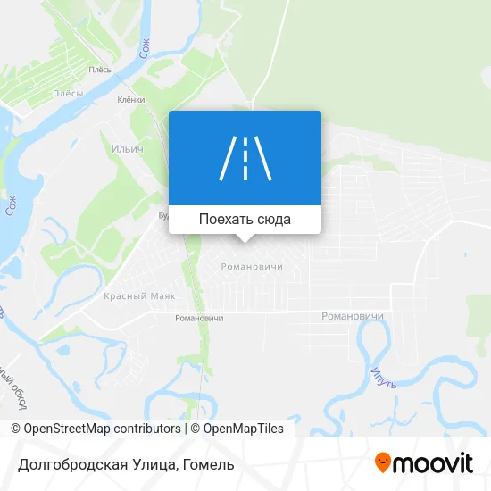 Карта Долгобродская Улица