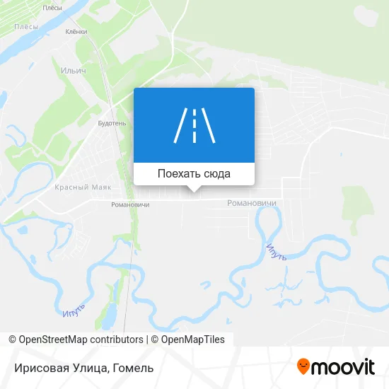 Карта Ирисовая Улица