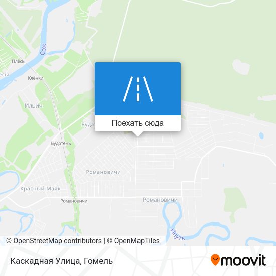 Карта Каскадная Улица