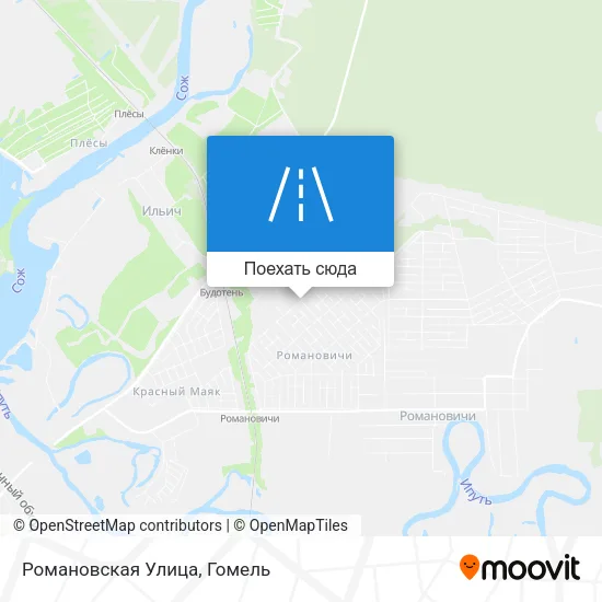 Карта Романовская Улица