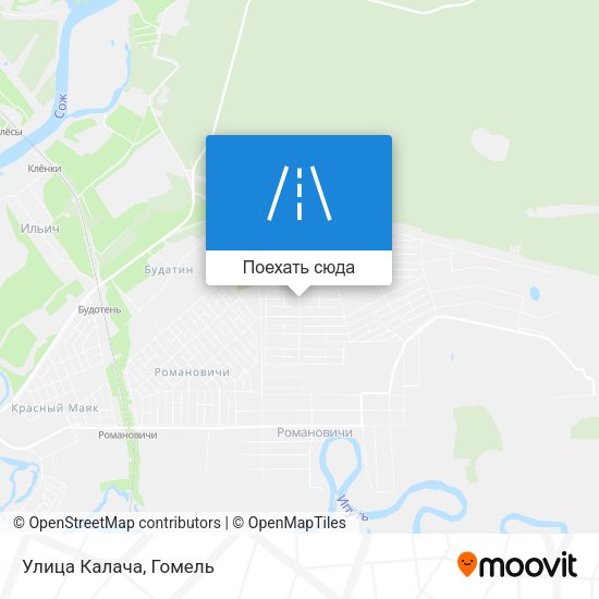 Карта Улица Калача