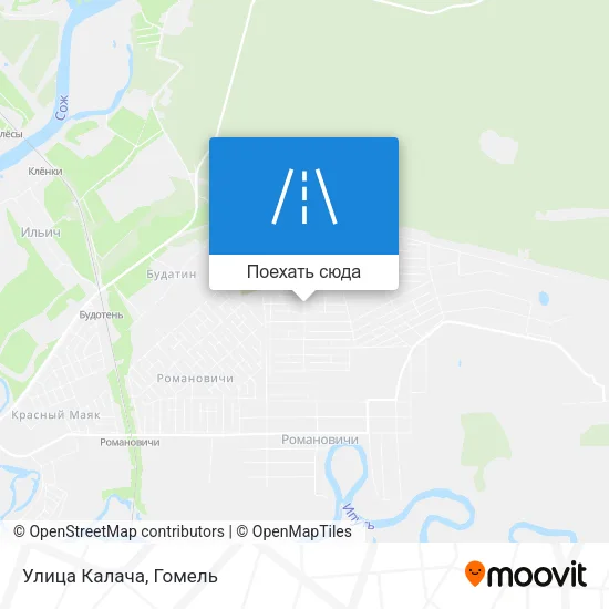 Карта Улица Калача