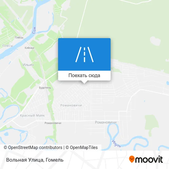 Карта Вольная Улица
