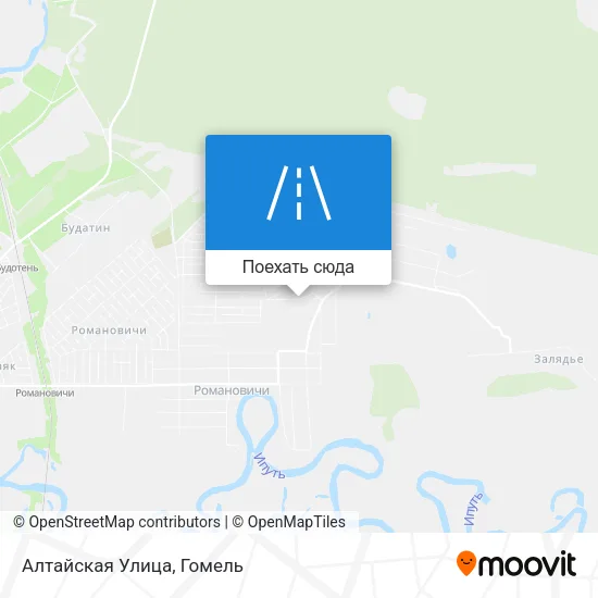 Карта Алтайская Улица