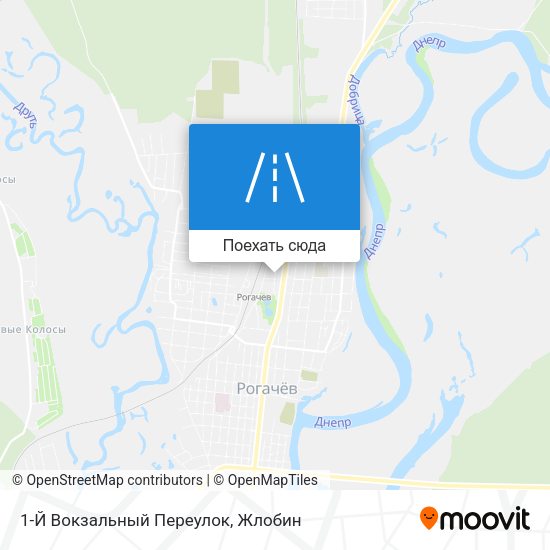Карта 1-Й Вокзальный Переулок