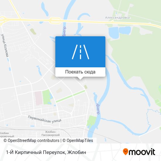 Карта 1-Й Кирпичный Переулок