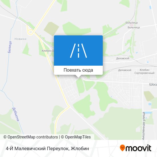 Карта 4-Й Малевичский Переулок
