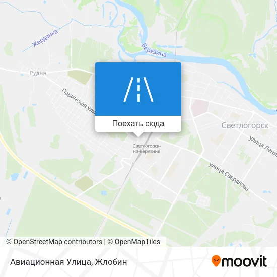 Карта Авиационная Улица