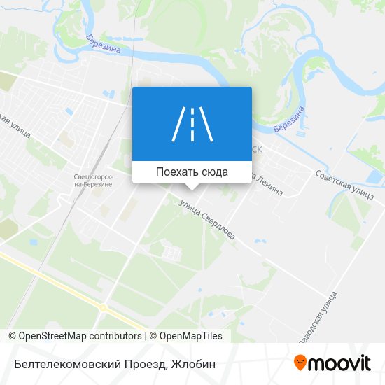 Карта Белтелекомовский Проезд