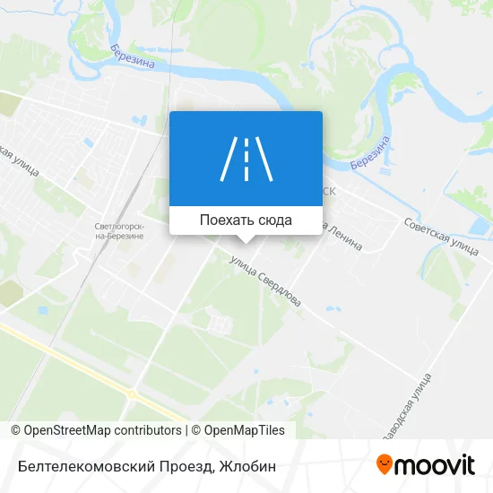 Карта Белтелекомовский Проезд