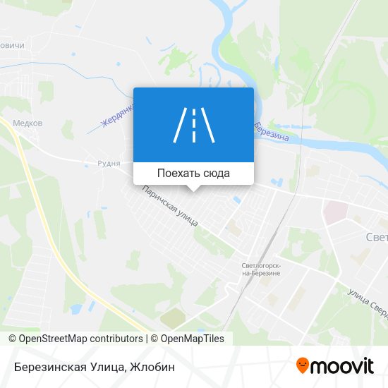 Карта Березинская Улица