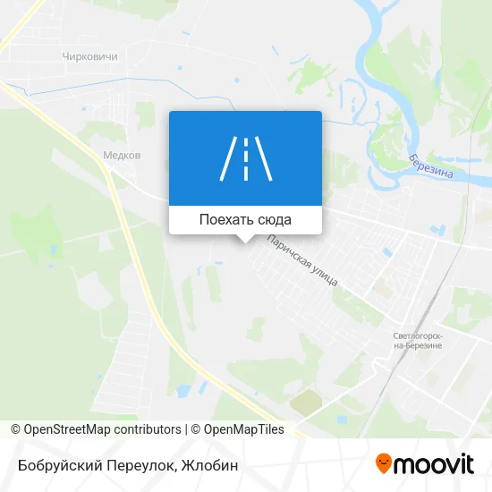 Карта Бобруйский Переулок