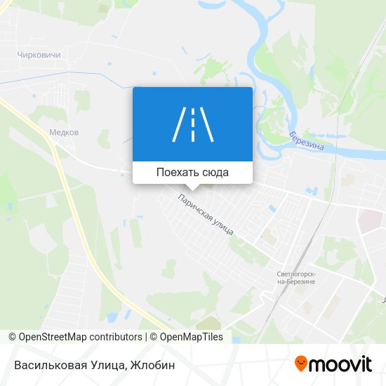 Карта Васильковая Улица