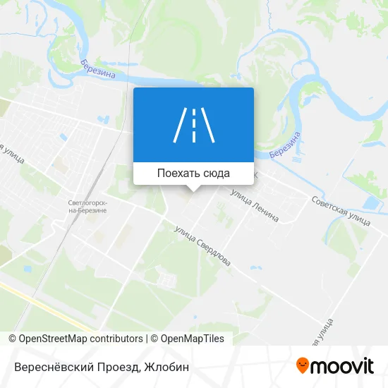 Карта Вереснёвский Проезд