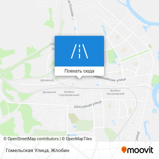 Карта Гомельская Улица