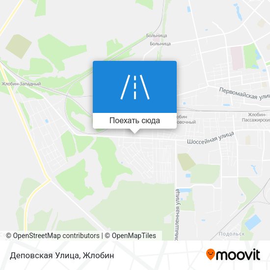 Карта Деповская Улица