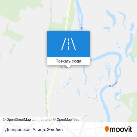 Карта Днепровская Улица