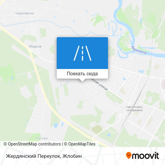 Карта Жердянский Переулок