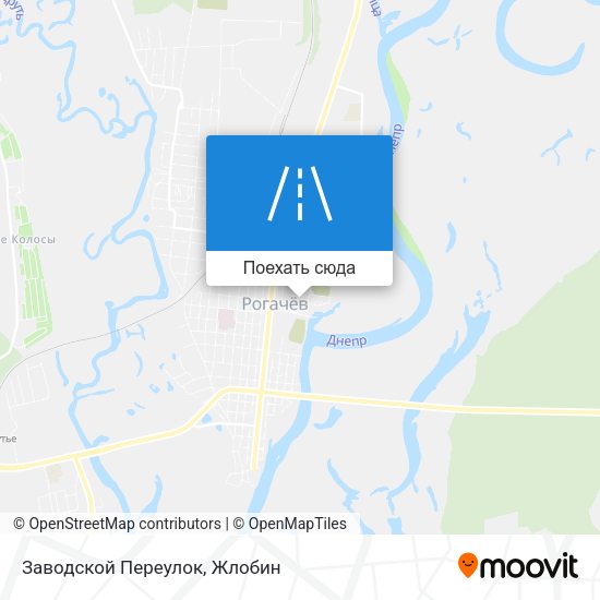 Карта Заводской Переулок