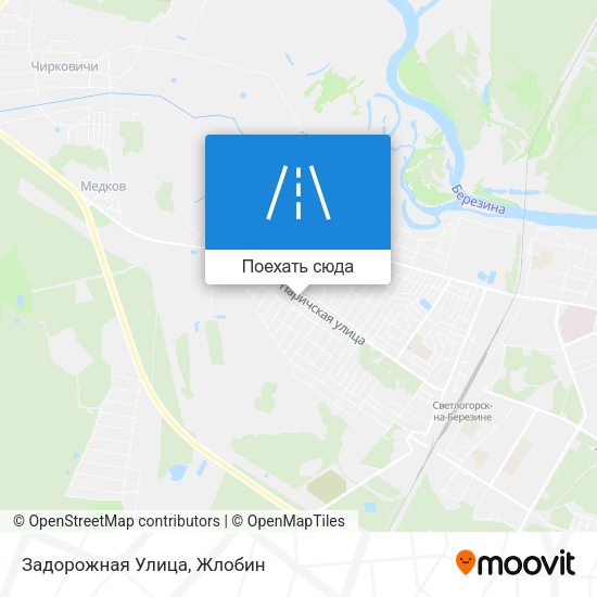 Карта Задорожная Улица