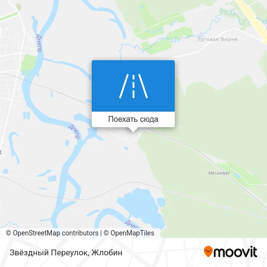 Карта Звёздный Переулок