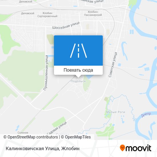 Карта Калинковичская Улица