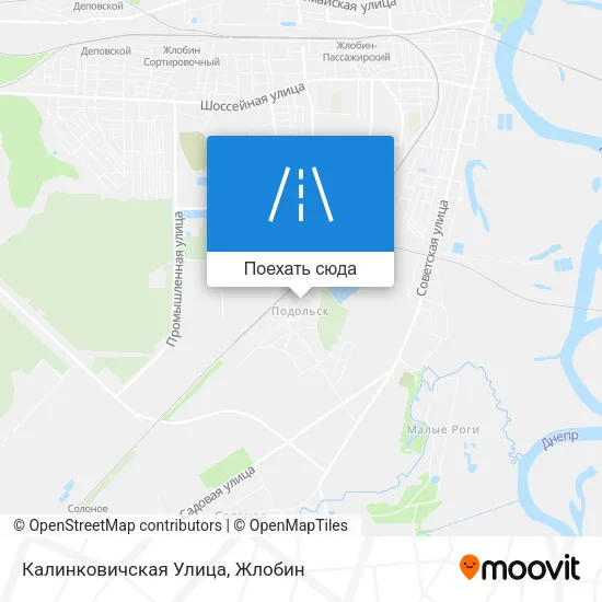 Карта Калинковичская Улица