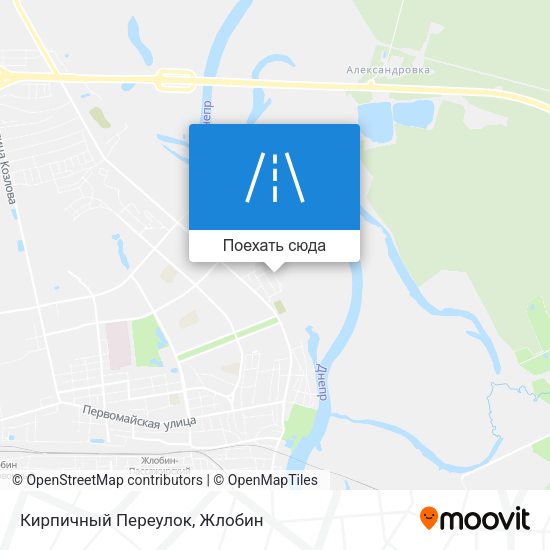 Карта Кирпичный Переулок