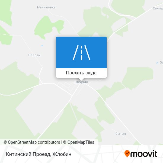 Карта Китинский Проезд