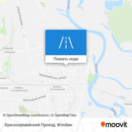 Карта Красноармейский Проезд