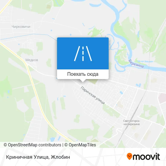Карта Криничная Улица