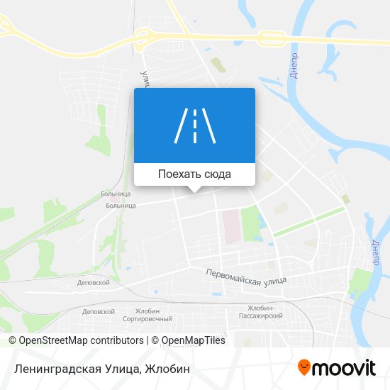 Карта Ленинградская Улица