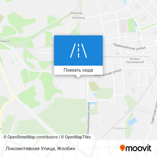 Карта Локомотивная Улица
