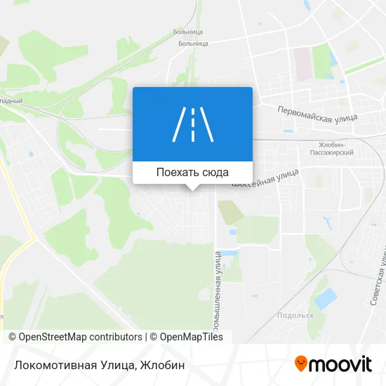 Карта Локомотивная Улица
