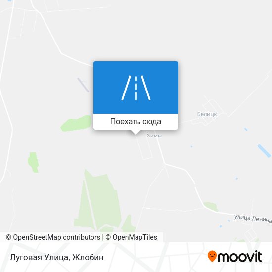 Карта Луговая Улица