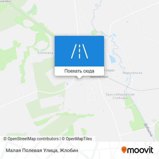 Карта Малая Полевая Улица