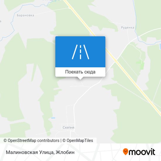 Карта Малиновская Улица