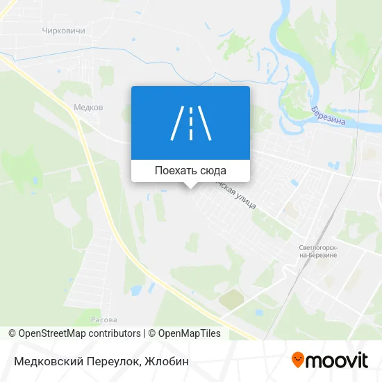Карта Медковский Переулок