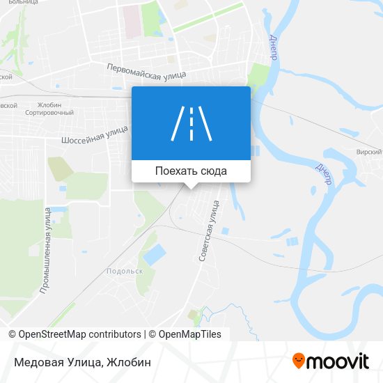 Карта Медовая Улица
