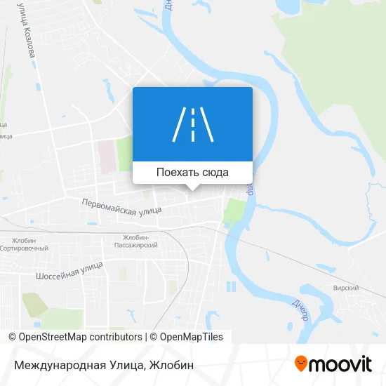 Карта Международная Улица