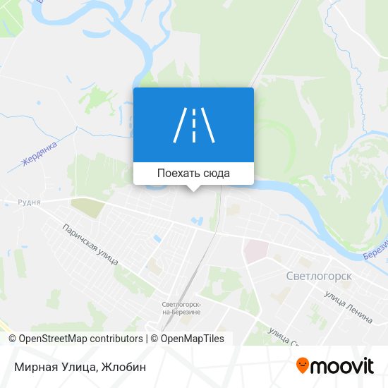Карта Мирная Улица