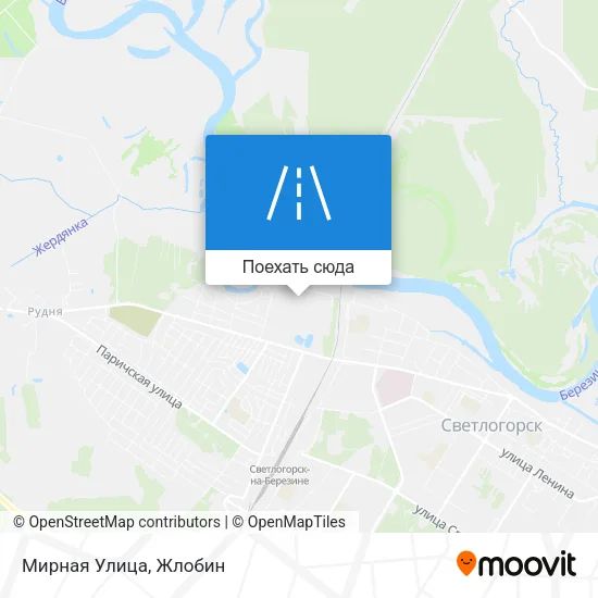 Карта Мирная Улица